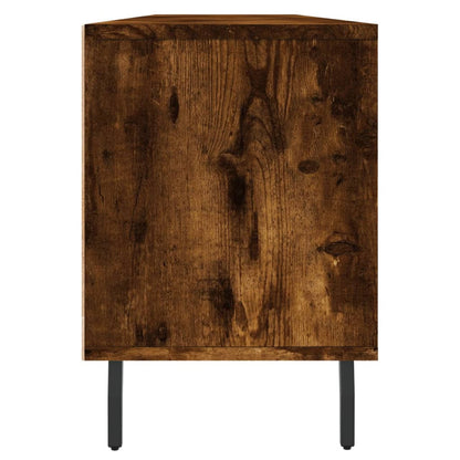 vidaXL TV Cabinet Smoked Oak 150x30x44,5 cm Engineered Wood