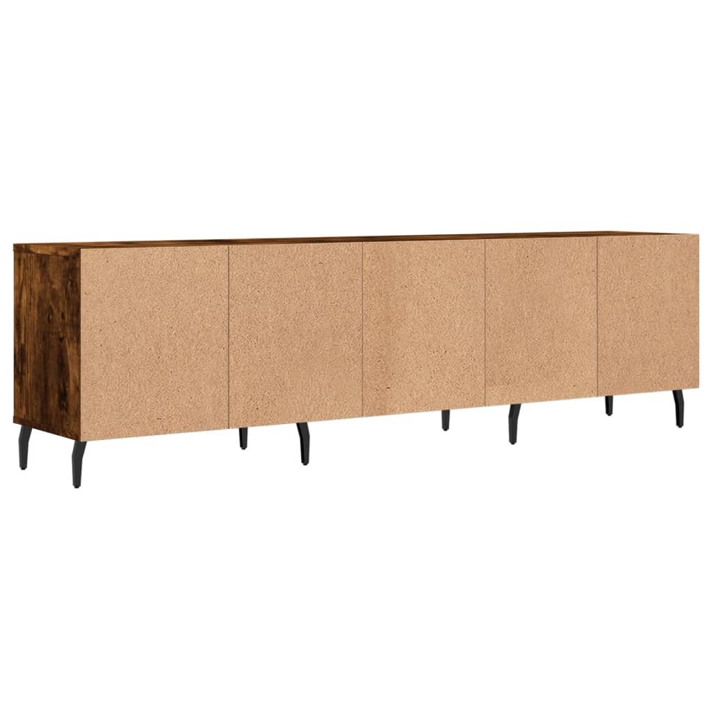vidaXL TV Cabinet Smoked Oak 150x30x44.5 cm Engineered Wood