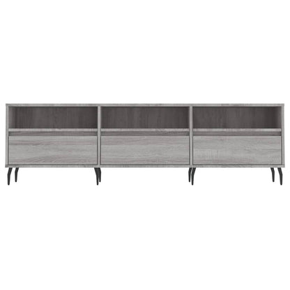 vidaXL TV Cabinet Grey Sonoma 150x30x44,5 cm Engineered Wood