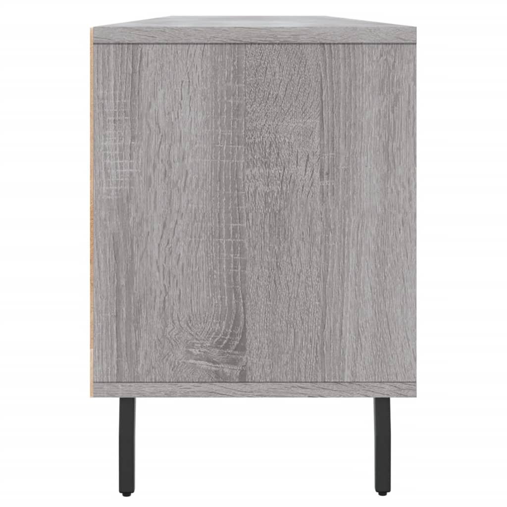 vidaXL TV Cabinet Grey Sonoma 150x30x44.5 cm Engineered Wood