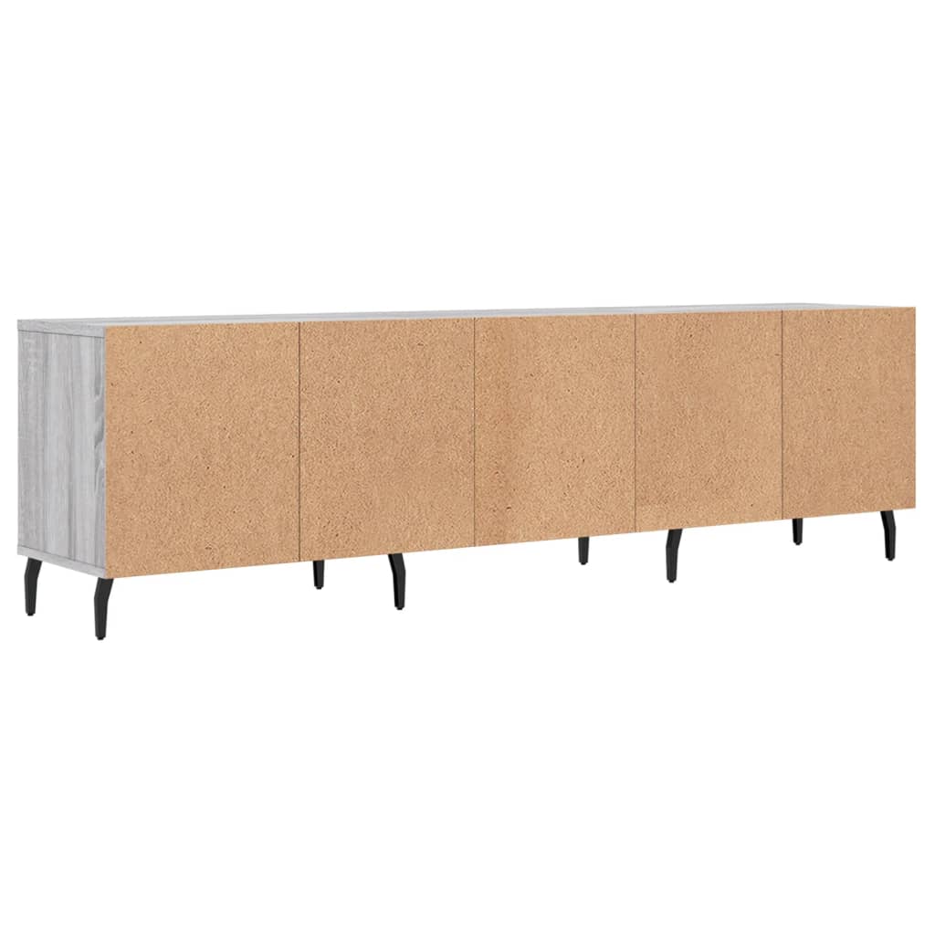 vidaXL TV Cabinet Grey Sonoma 150x30x44,5 cm Engineered Wood