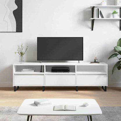vidaXL TV Cabinet White 150x30x44.5 cm Engineered Wood