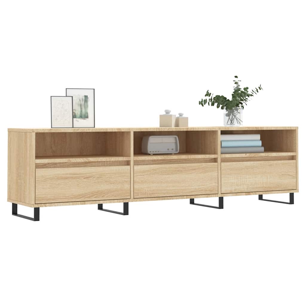 vidaXL TV Cabinet Sonoma Oak 150x30x44.5 cm Engineered Wood