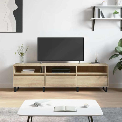 vidaXL TV Cabinet Sonoma Oak 150x30x44,5 cm Engineered Wood