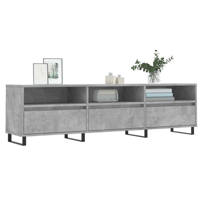 vidaXL TV Cabinet Concrete Grey 150x30x44,5 cm Engineered Wood
