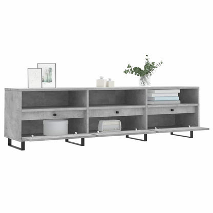 vidaXL TV Cabinet Concrete Grey 150x30x44,5 cm Engineered Wood