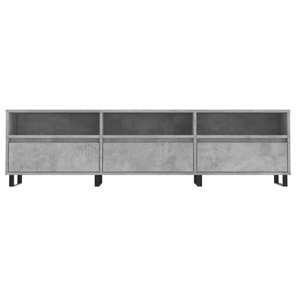 vidaXL TV Cabinet Concrete Grey 150x30x44.5 cm Engineered Wood