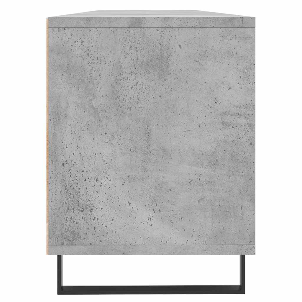 vidaXL TV Cabinet Concrete Grey 150x30x44.5 cm Engineered Wood