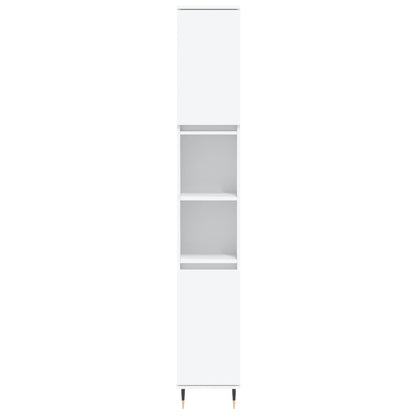 vidaXL Bathroom Cabinet White 30x30x190 cm Engineered Wood