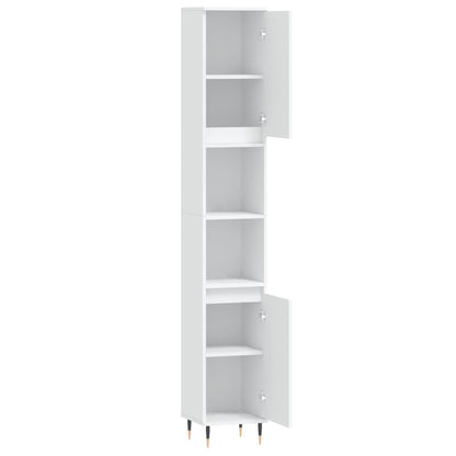 vidaXL Bathroom Cabinet White 30x30x190 cm Engineered Wood