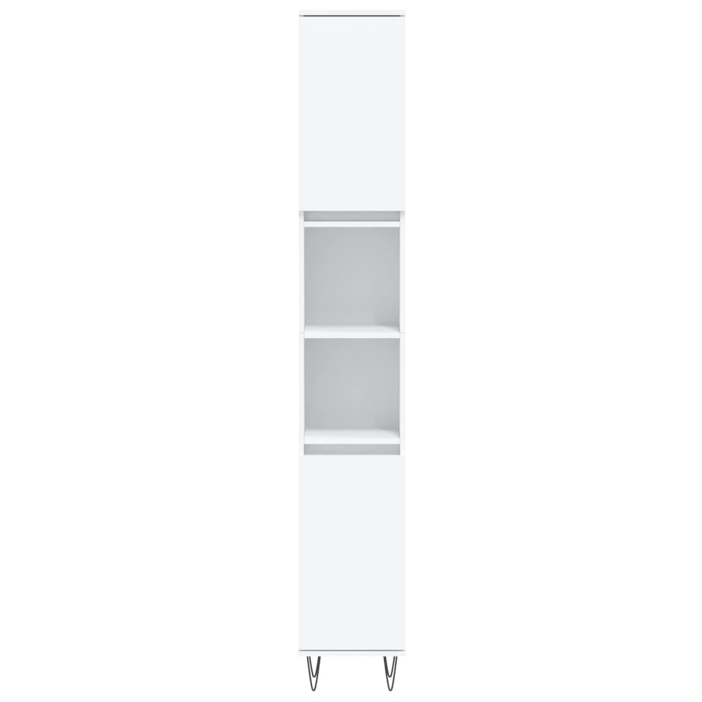 vidaXL Bathroom Cabinet White 30x30x190 cm Engineered Wood
