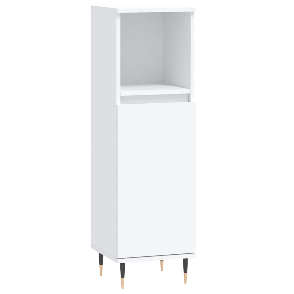 vidaXL Bathroom Cabinet White 30x30x100 cm Engineered Wood