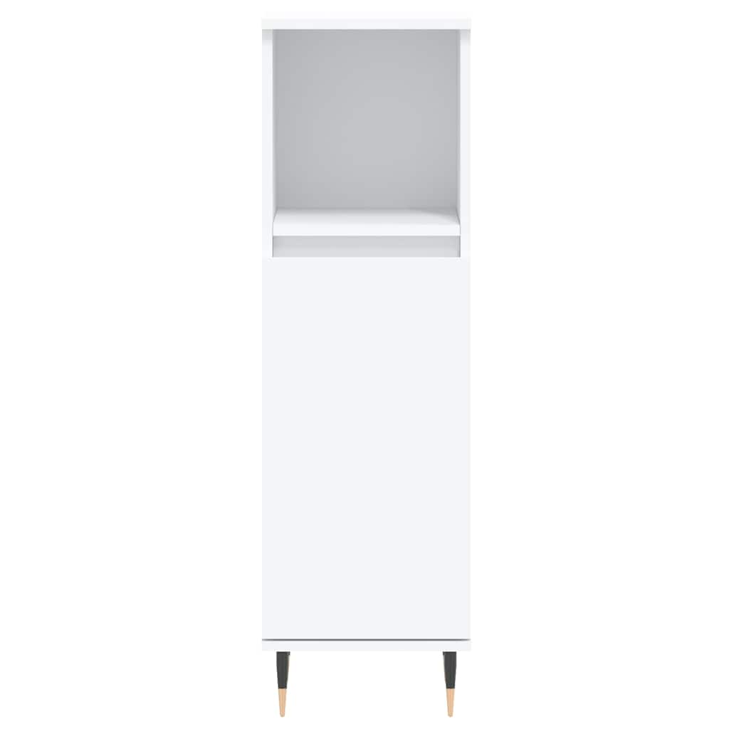 vidaXL Bathroom Cabinet White 30x30x100 cm Engineered Wood