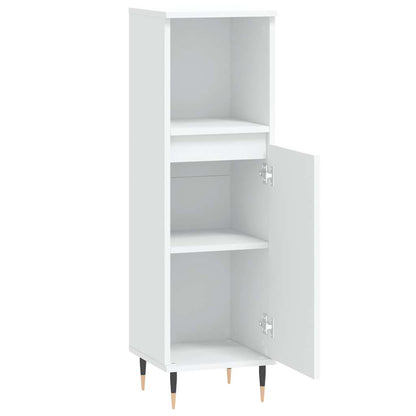 vidaXL Bathroom Cabinet White 30x30x100 cm Engineered Wood