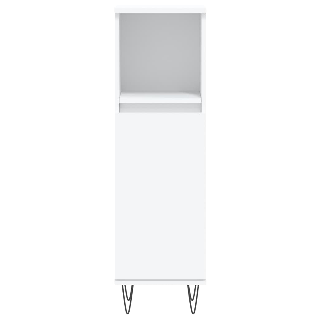 vidaXL Bathroom Cabinet White 30x30x100 cm Engineered Wood
