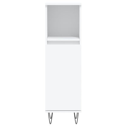 vidaXL Bathroom Cabinet White 30x30x100 cm Engineered Wood
