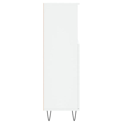 vidaXL Bathroom Cabinet White 30x30x100 cm Engineered Wood