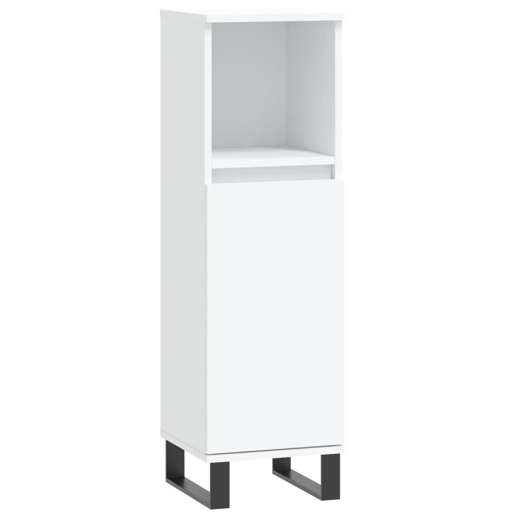 vidaXL Bathroom Cabinet White 30x30x100 cm Engineered Wood