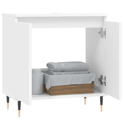 vidaXL Bathroom Cabinet White 58x33x60 cm Engineered Wood