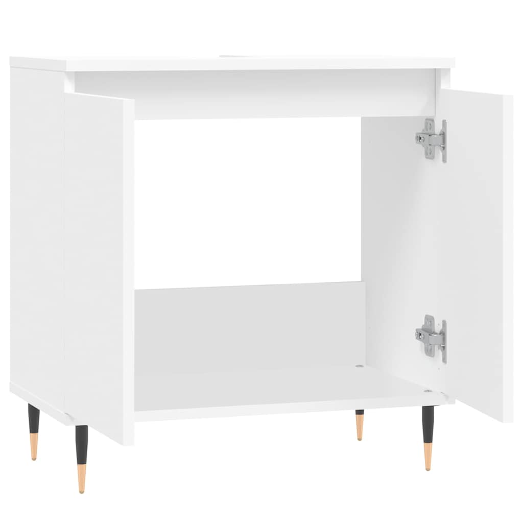 vidaXL Bathroom Cabinet White 58x33x60 cm Engineered Wood