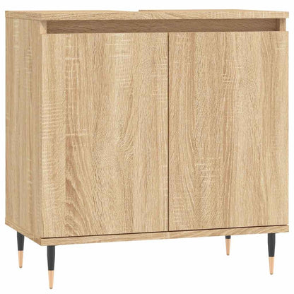 vidaXL Bathroom Cabinet | Sonoma oak | Engineered wood, iron | Small