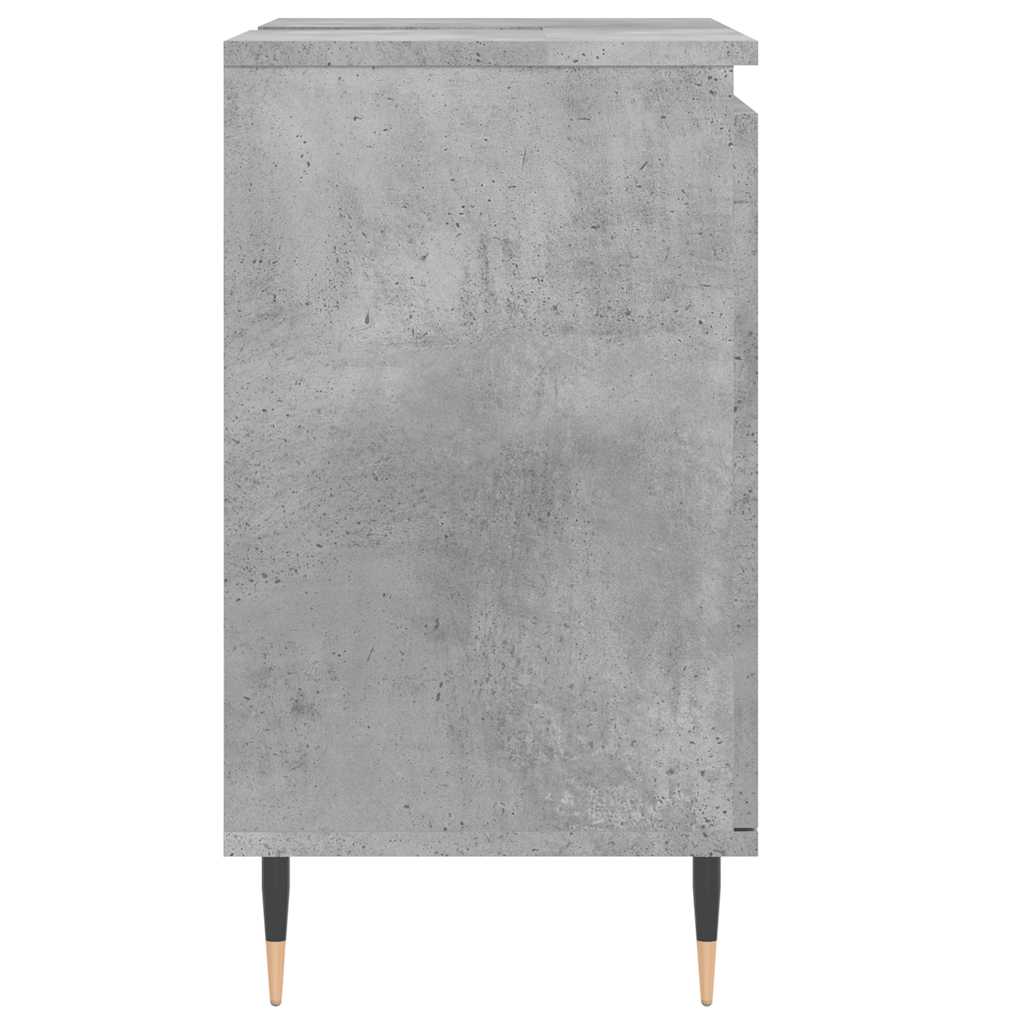 vidaXL Bathroom Cabinet Concrete Grey 58x33x60 cm Engineered Wood