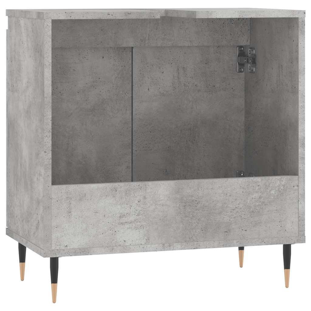 vidaXL Bathroom Cabinet Concrete Grey 58x33x60 cm Engineered Wood