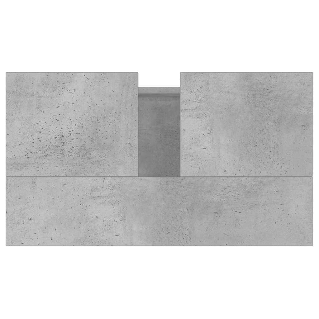 vidaXL Bathroom Cabinet Concrete Grey 58x33x60 cm Engineered Wood