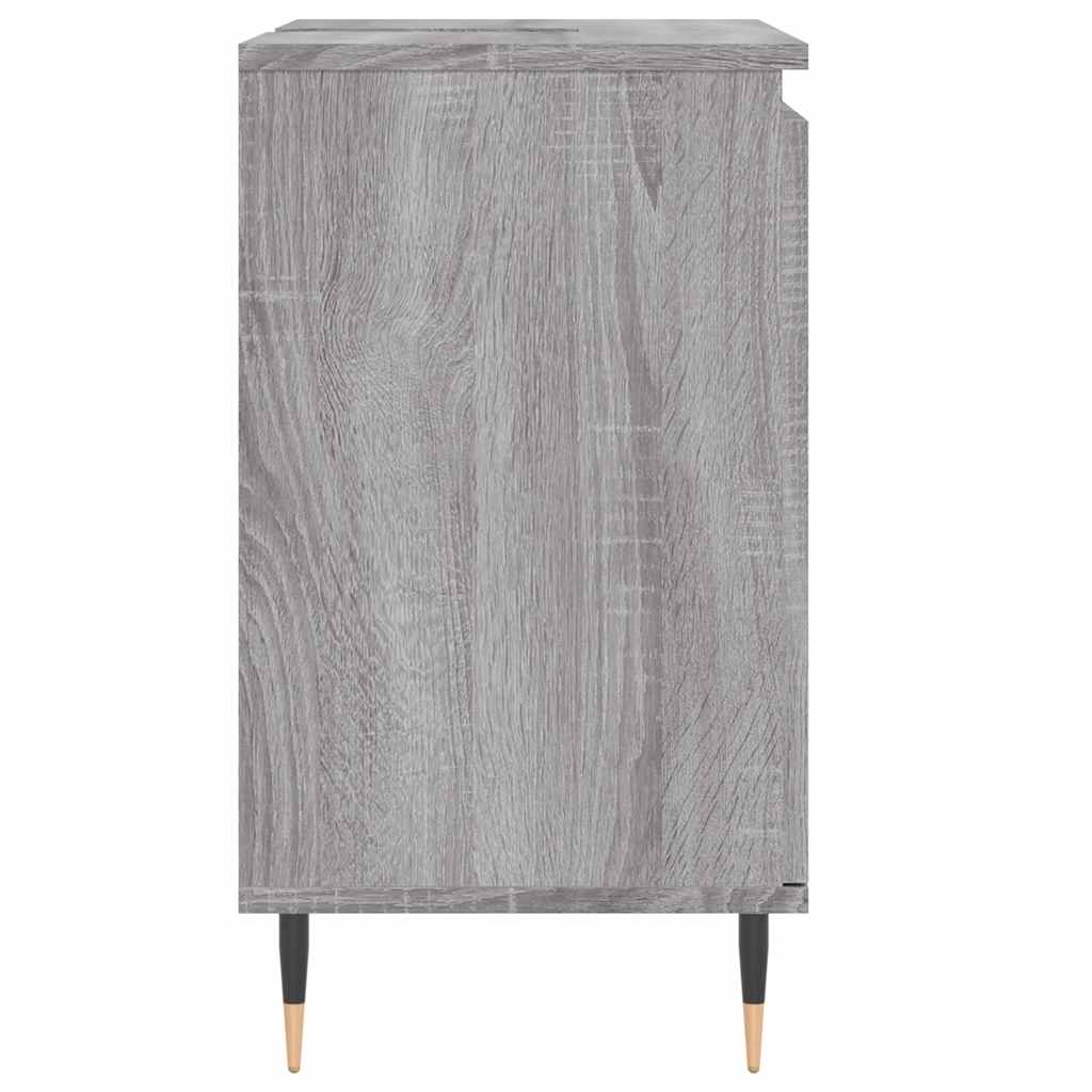 vidaXL Bathroom Cabinet Grey Sonoma 58x33x60 cm Engineered Wood