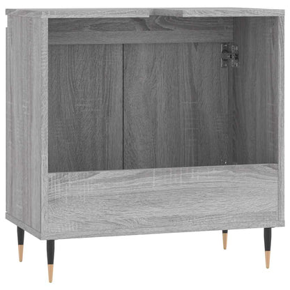 vidaXL Bathroom Cabinet Grey Sonoma 58x33x60 cm Engineered Wood