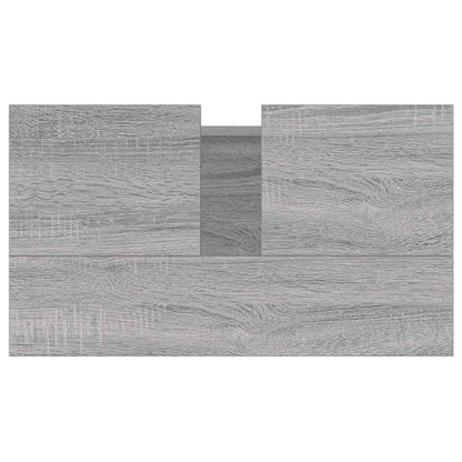 vidaXL Bathroom Cabinet Grey Sonoma 58x33x60 cm Engineered Wood