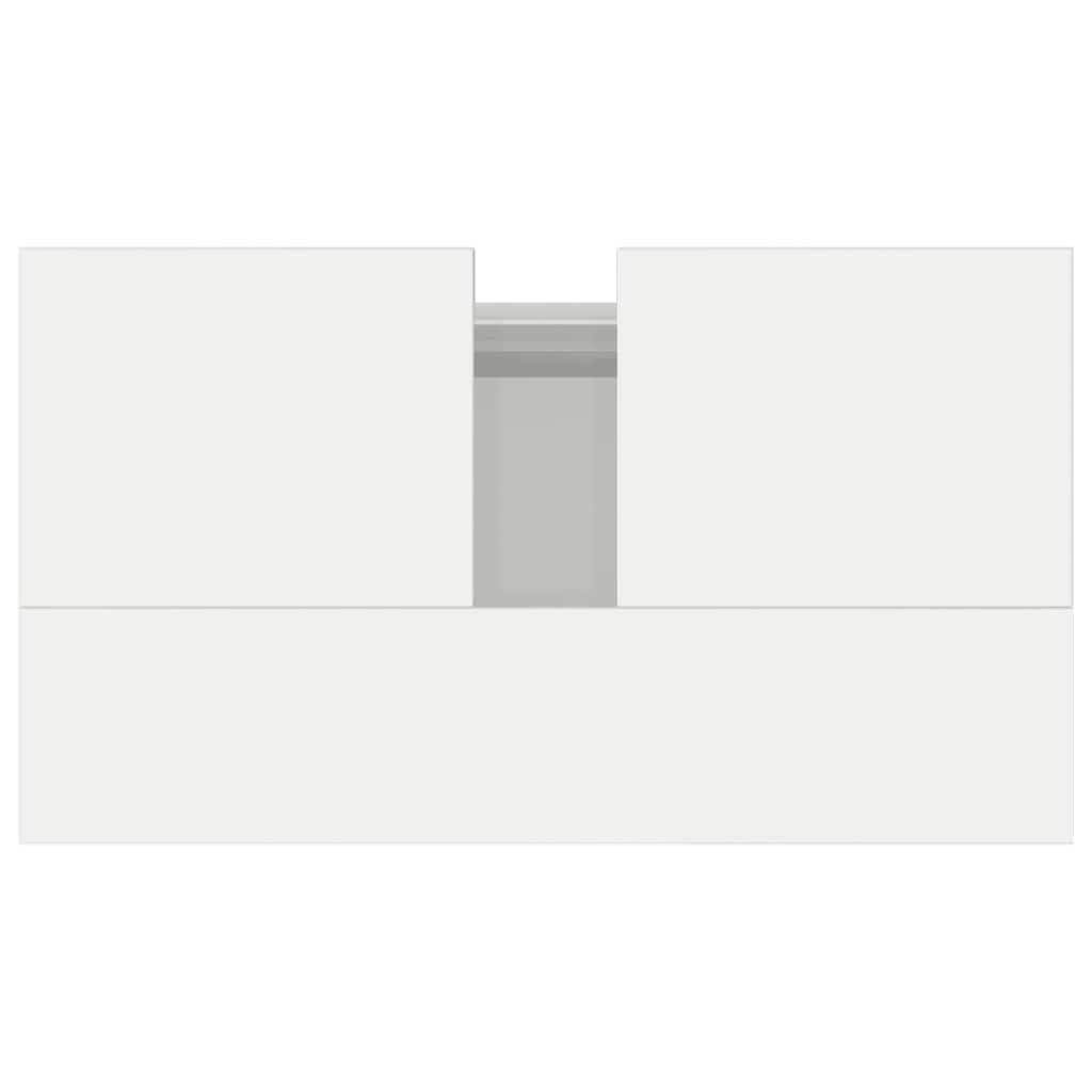 vidaXL Bathroom Cabinet High Gloss White 58x33x60 cm Engineered Wood