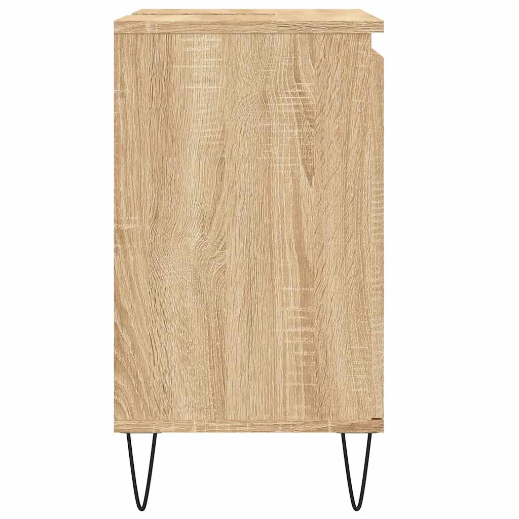 vidaXL Bathroom Cabinet Sonoma Oak 58x33x60 cm Engineered Wood