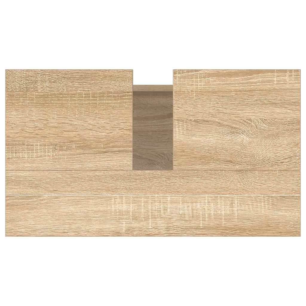 vidaXL Bathroom Cabinet Sonoma Oak 58x33x60 cm Engineered Wood