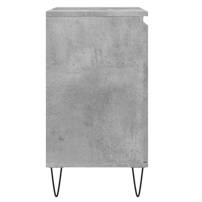 vidaXL Bathroom Cabinet Concrete Grey 58x33x60 cm Engineered Wood
