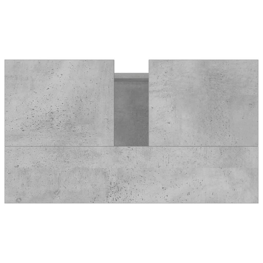 vidaXL Bathroom Cabinet Concrete Grey 58x33x60 cm Engineered Wood