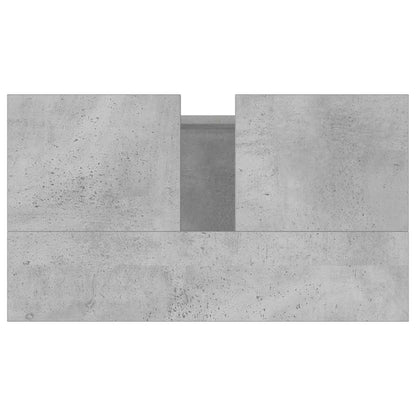 vidaXL Bathroom Cabinet Concrete Grey 58x33x60 cm Engineered Wood