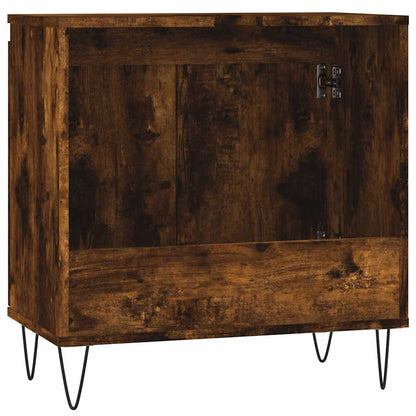 vidaXL Bathroom Cabinet Smoked Oak 58x33x60 cm Engineered Wood