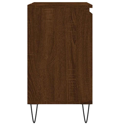 vidaXL Bathroom Cabinet Brown Oak 58x33x60 cm Engineered Wood