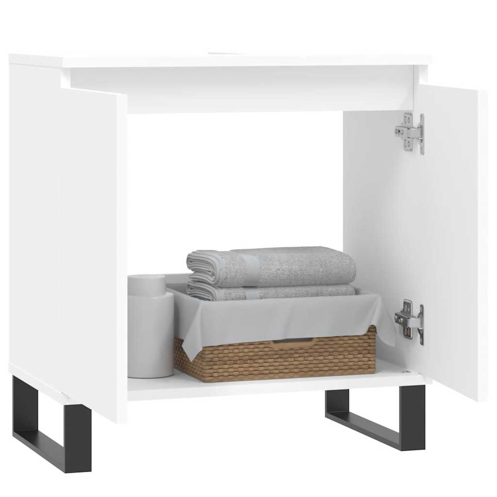 vidaXL Bathroom Cabinet White 58x33x60 cm Engineered Wood