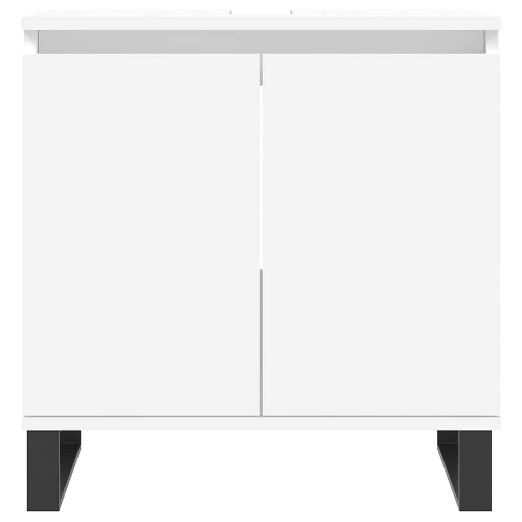 vidaXL Bathroom Cabinet White 58x33x60 cm Engineered Wood
