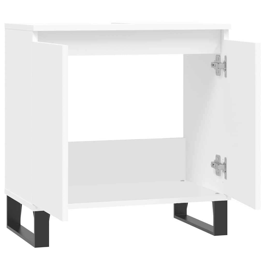 vidaXL Bathroom Cabinet White 58x33x60 cm Engineered Wood