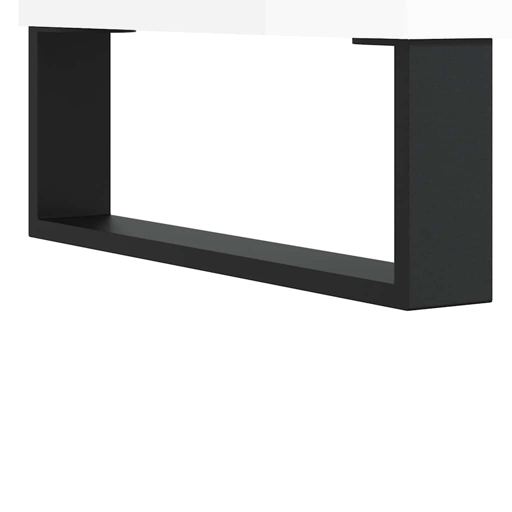 vidaXL Bathroom Cabinet High Gloss White 58x33x60 cm Engineered Wood