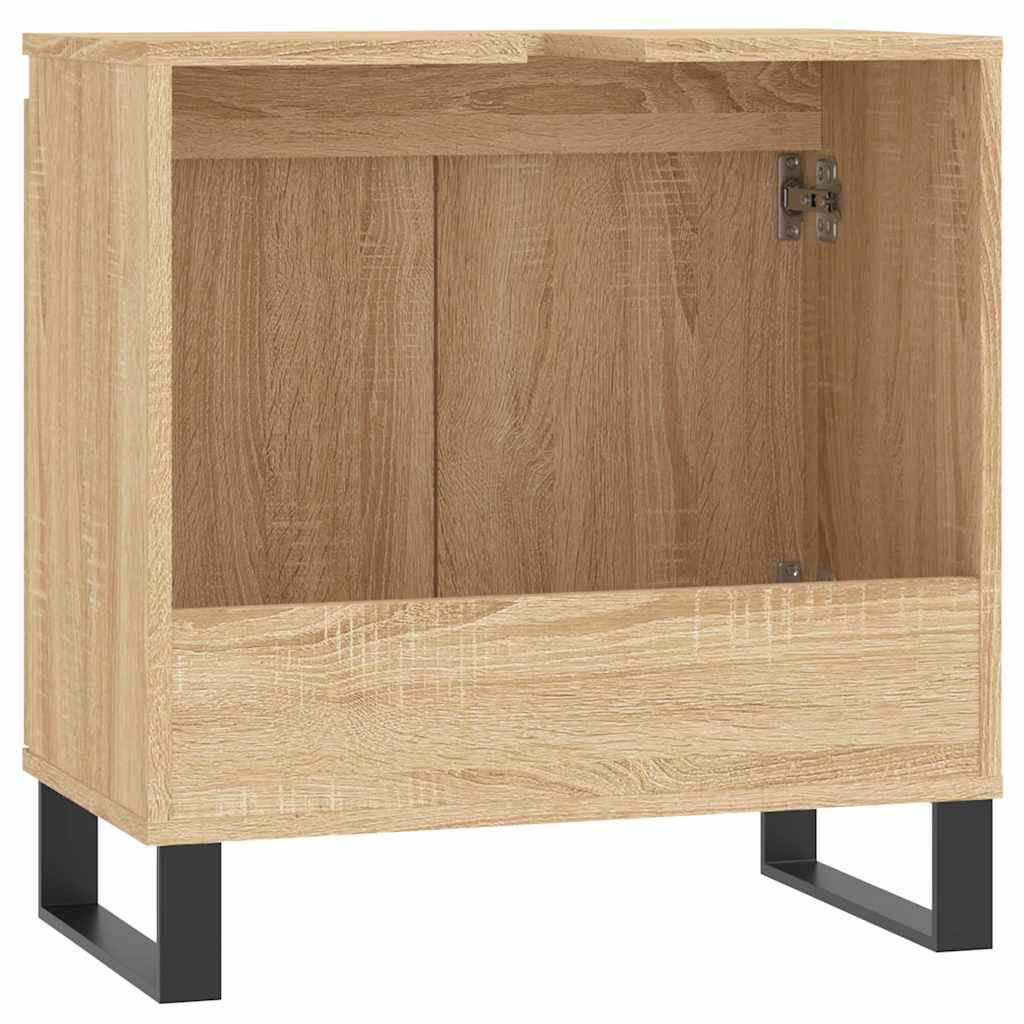 vidaXL Bathroom Cabinet Sonoma Oak 58x33x60 cm Engineered Wood