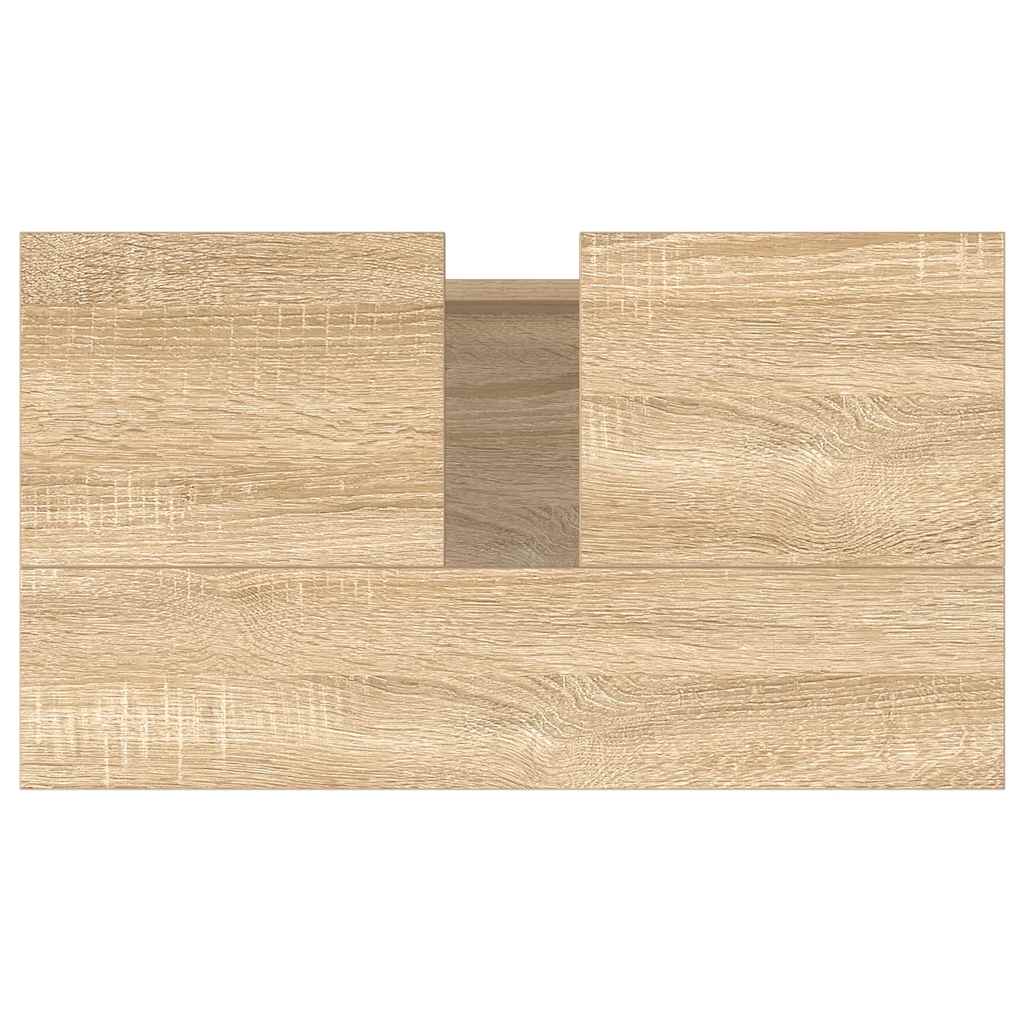 vidaXL Bathroom Cabinet Sonoma Oak 58x33x60 cm Engineered Wood