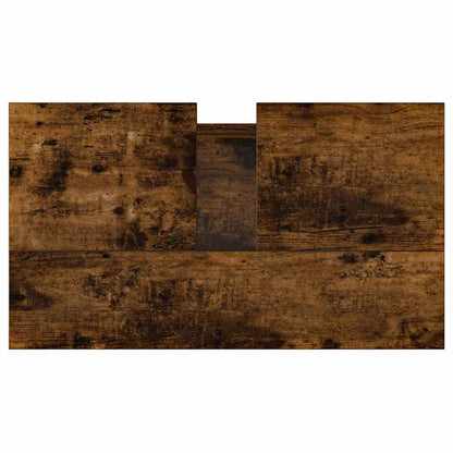 vidaXL Bathroom Cabinet Smoked Oak 58x33x60 cm Engineered Wood