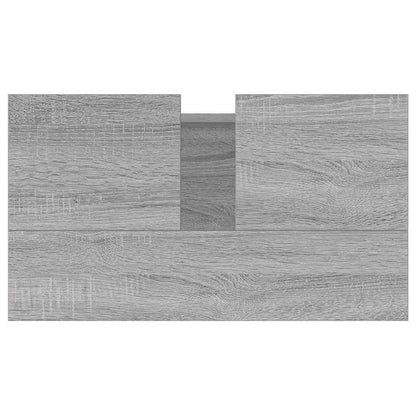 vidaXL Bathroom Cabinet Grey Sonoma 58x33x60 cm Engineered Wood