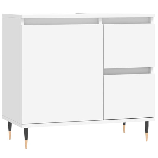 vidaXL Bathroom Cabinet White 65x33x60 cm Engineered Wood