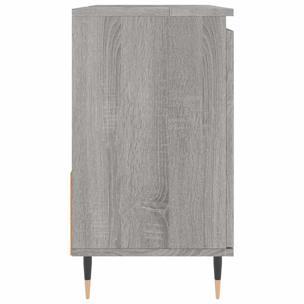 vidaXL Bathroom Cabinet Grey Sonoma 65x33x60 cm Engineered Wood