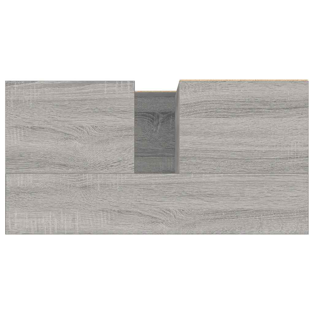 vidaXL Bathroom Cabinet Grey Sonoma 65x33x60 cm Engineered Wood